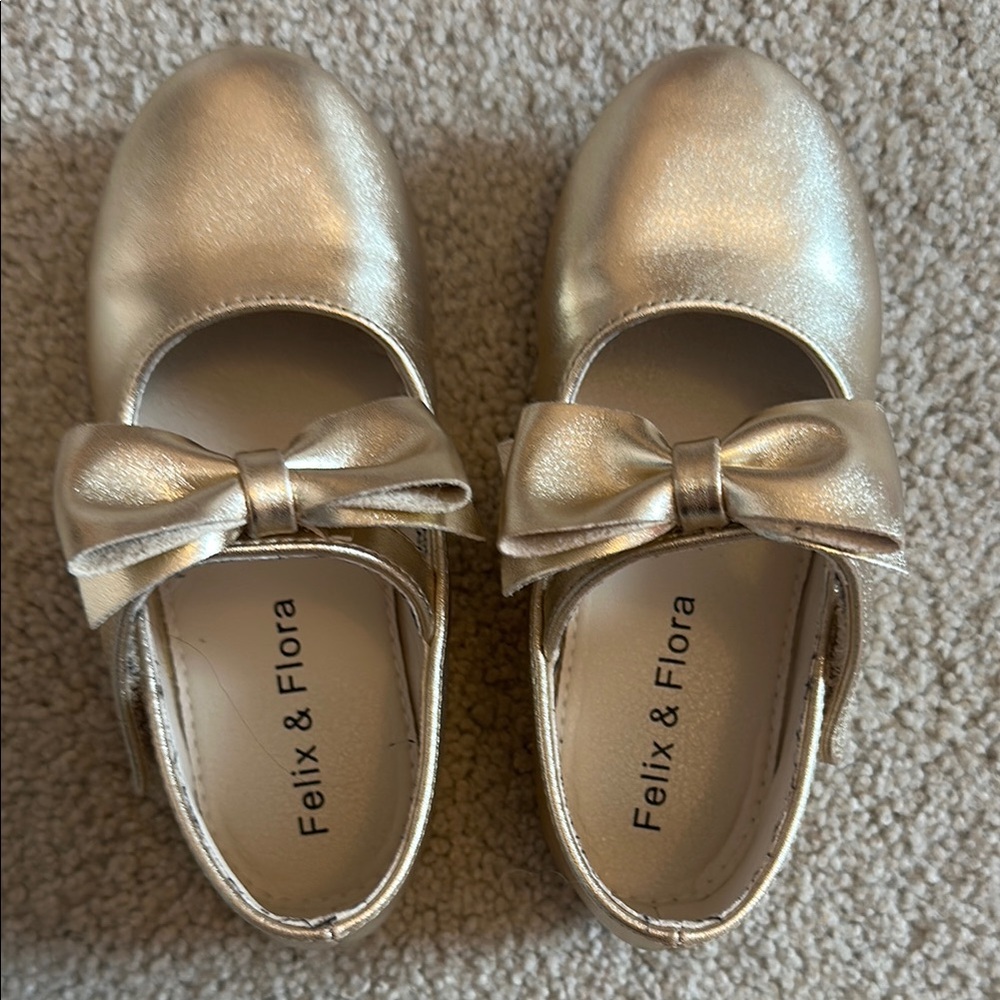 Gold Kids Shoes